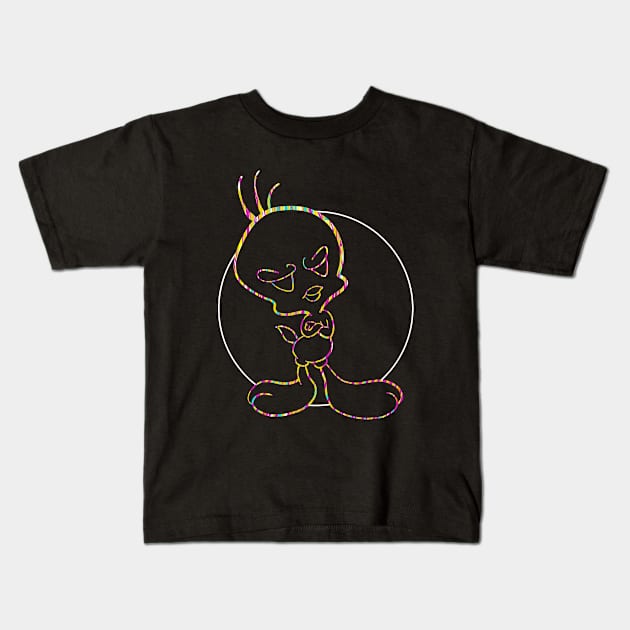 Psychedelic chick Kids T-Shirt by Kakescribble